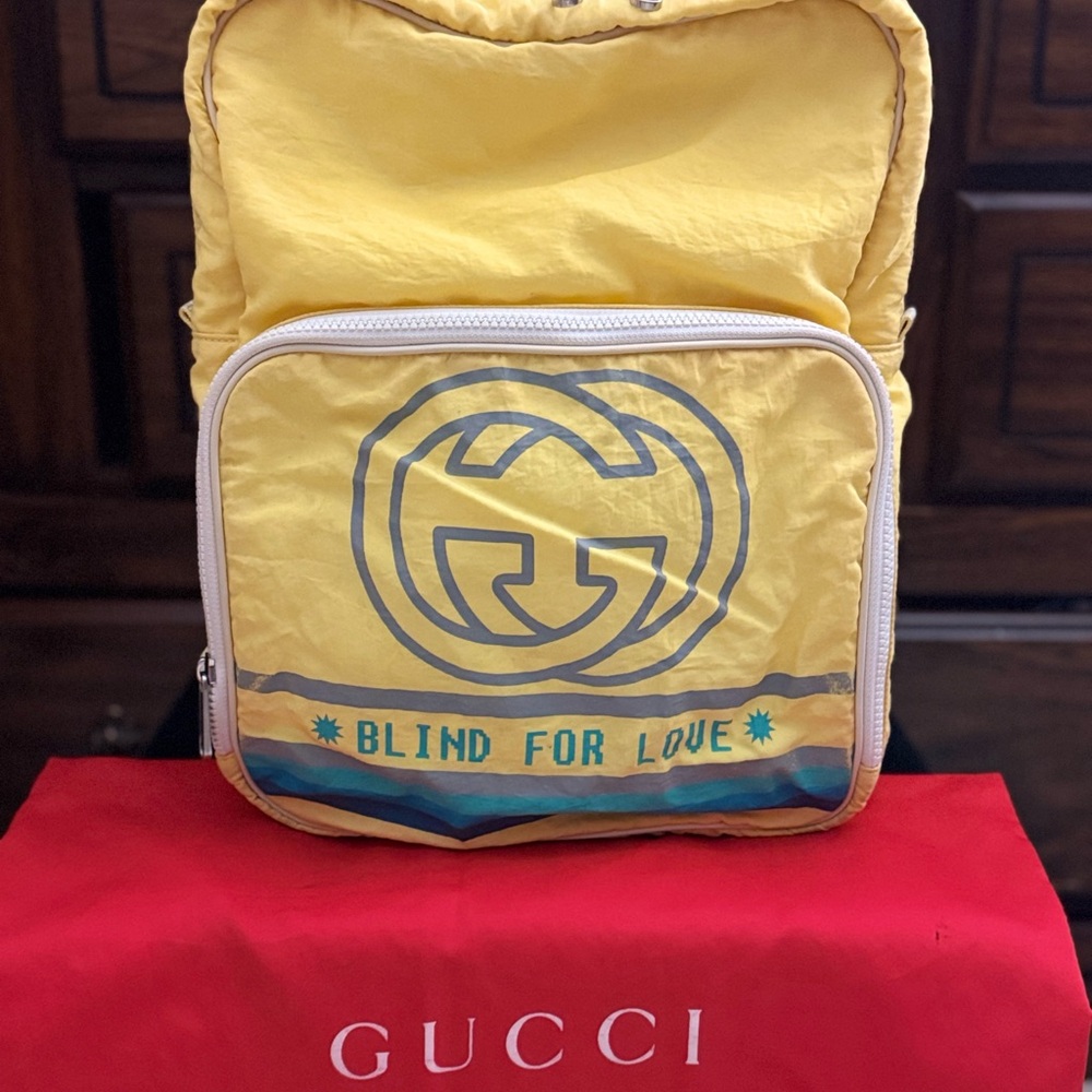 Gucci Yellow Backpack Retro Design